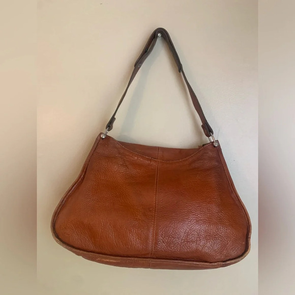 Vintage leather purse, shoulder bag, crossbody 1970’s - Picture 9 of 12